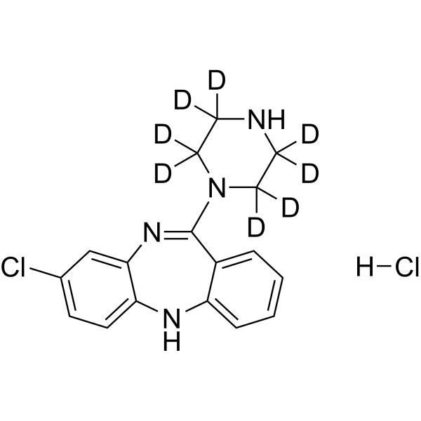N-Desmethylclozapine-d8 hydrochloride (Norclozapine-d8 hydrochloride; Desmethylclozapine-d8 hydrochl